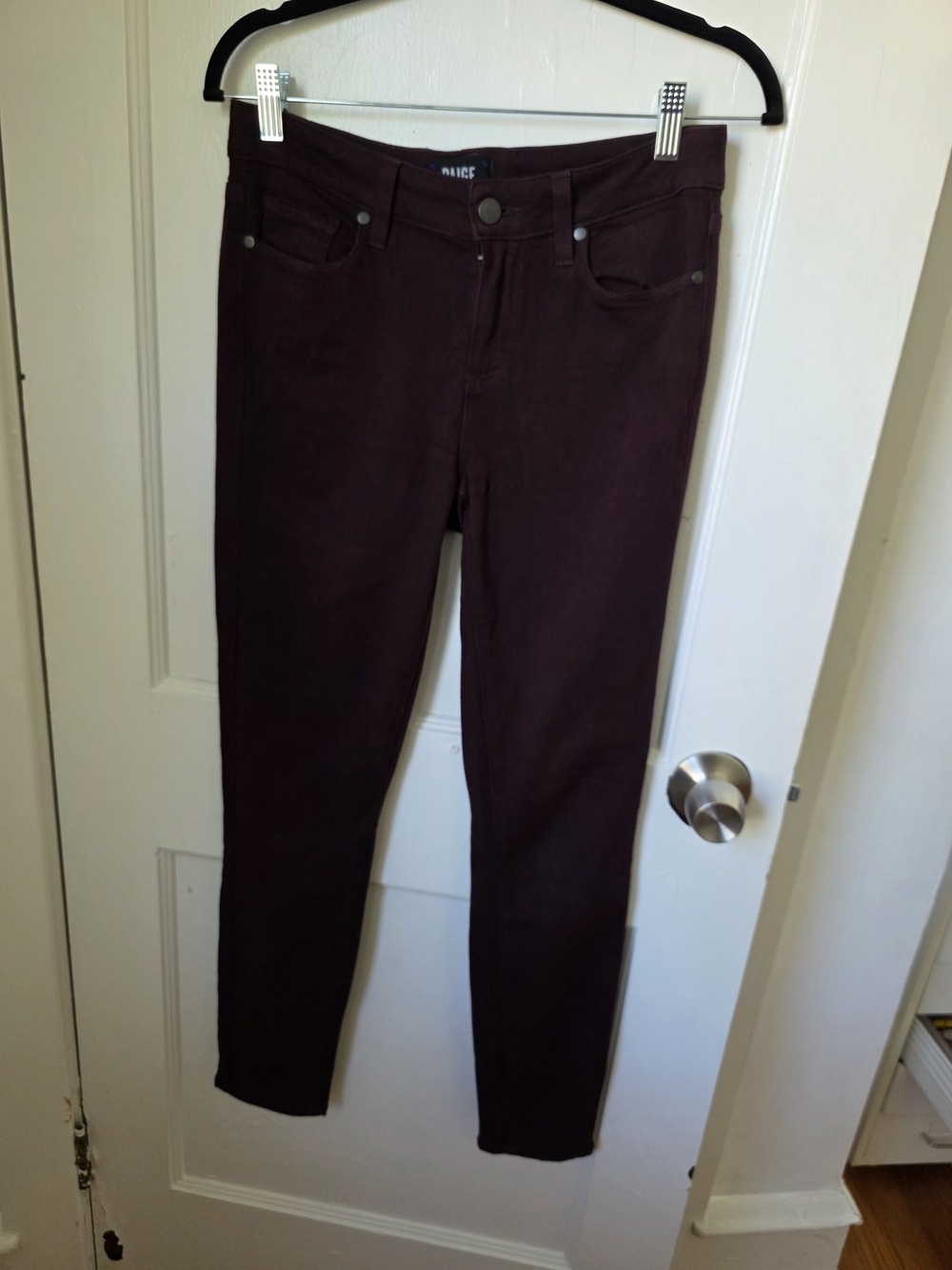 PAIGE Verdugo Ankle Women's Jeans in Maroon Size 29